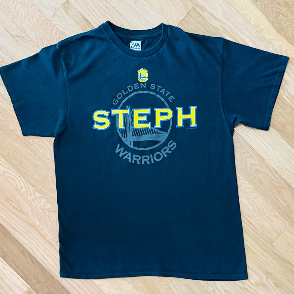 Golden State Warriors Stephen Curry Black Short Sleeve Tee Shirt